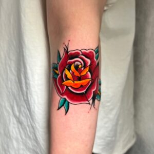 アメリカントラディショナルの薔薇の写真