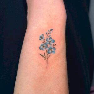 勿忘草のタトゥー写真