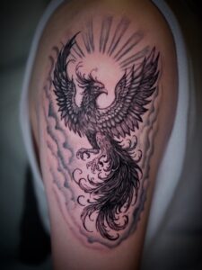 鳳凰のタトゥーの写真
