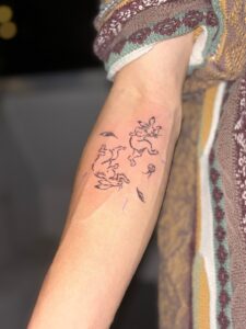 うさぎのタトゥーの写真