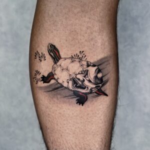 亀のタトゥー写真